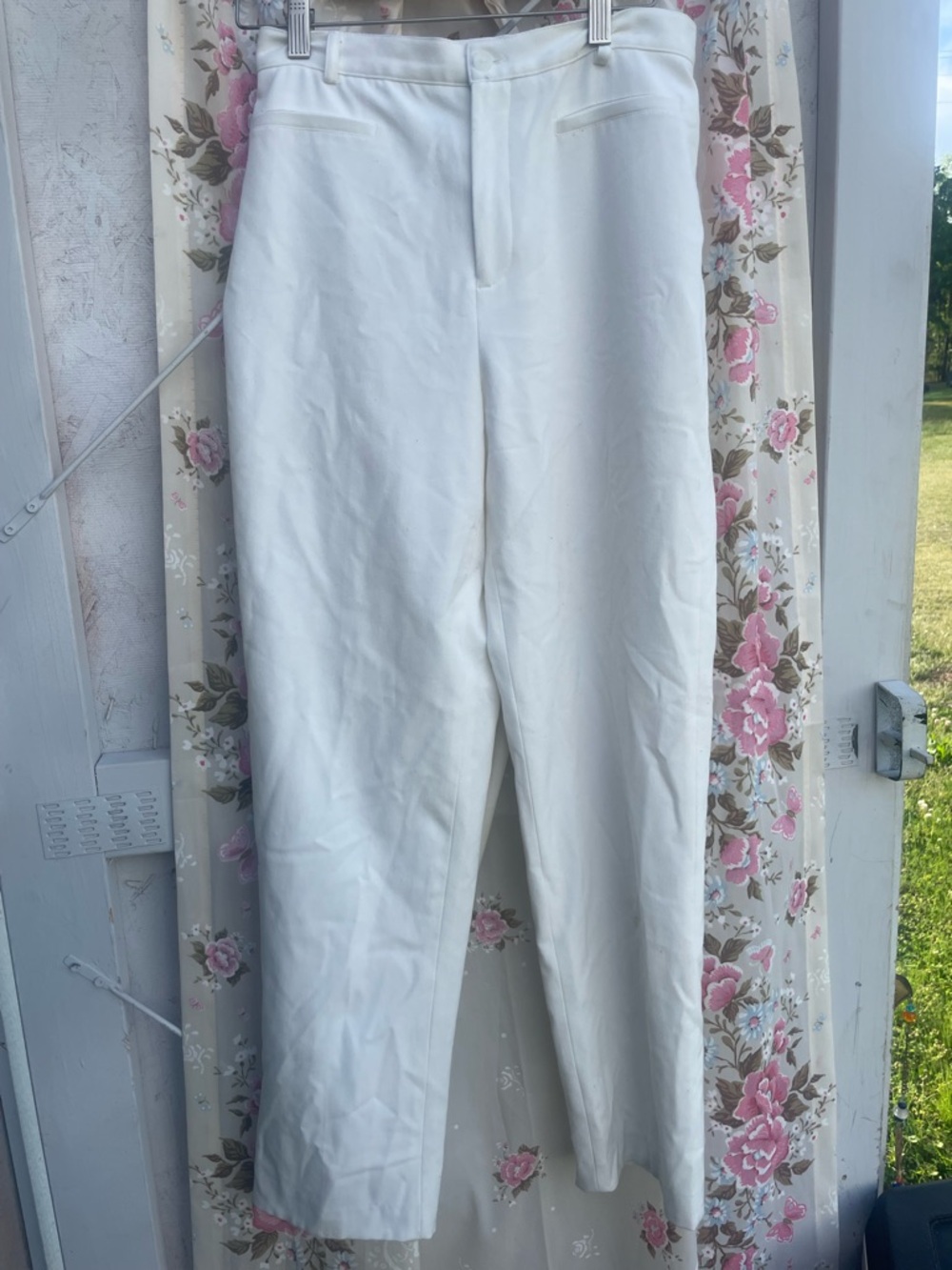 White womens Tailored Dress Pants